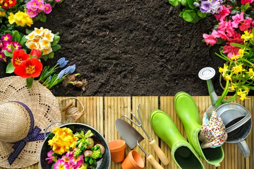Professional landscapers enhancing curb appeal with design and hardscaping